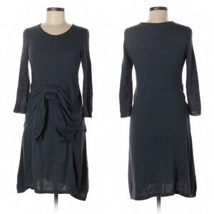 SPORTMAX CODE Alpaca Wool Blend Knit Bow Dress M